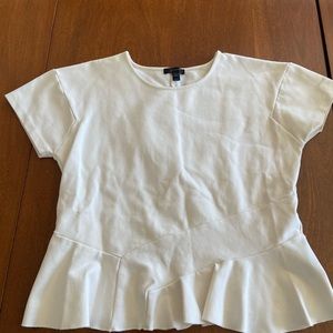 J. Crew Peplum Shirt Sz M